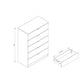 Algherohein Wood Tall Dresser with 5 Drawer for Bedroom,Storage Cabinet Chest of Drawers,Adult
