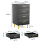 Smuxee Dressers Chest of Drawers for Bedroom with 4 Drawer,Tall Wood Storage Dresser,Adult