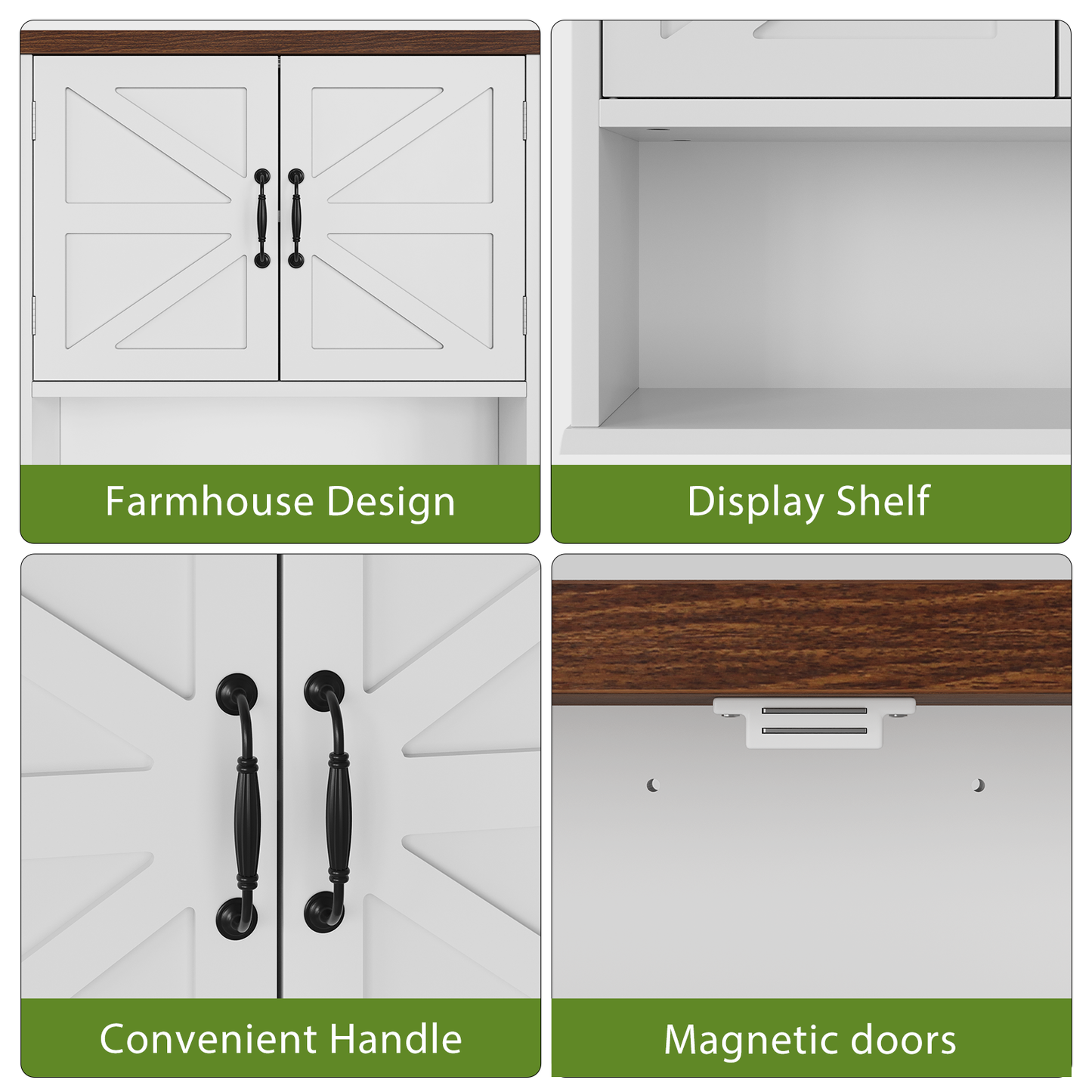 Smuxee Bathroom Cabinet Storage with Bathroom Shelf, Over the Toilet Storage Wall Cabinet