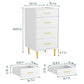 Smuxee Dressers Chest of Drawers for Bedroom with 4 Drawer,Tall Wood Storage Dresser,Adult