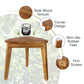 Smuxee Teak Shower Chair,Waterproof Bathroom Shower Stool