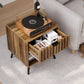 Algherohein Night Stands for Bedroom,Modern End Tables for Living Room with Fluted Drawer
