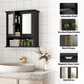 Smuxee Bathroom Cabinet over The Toilet Storage,Medicine Cabinet with Mirror Door
