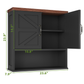 Smuxee Bathroom Cabinet Storage with Bathroom Shelf, Over the Toilet Storage Wall Cabinet