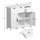 Smuxee Modern Storage Cabinets with 3 Drawer and Shelves,Living Room Kitchen Buffet Cabinet