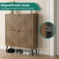 Semiocthome 31.5" Shoe Cabinet with 2 Fluted Diamond Doors Entryway Shoe Storage, Walnut