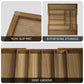 Semiocthome Acacia Wood Silverware Organizer Expandable Storage Drawer Organizer for Kitchen,8 Slot