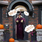 Algherohein Halloween Outdoor Decoration,Hanging Witch with Talking Glow Red Eyes