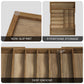 Semiocthome Acacia Wood Silverware Organizer Expandable Storage Drawer Organizer for Kitchen,9 Slot