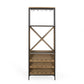 Algherohein Wine Rack with 3-Tiers Wine Storage Shelves and Glass Holders,Wine Bar Cabinet