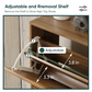 Algherohein Wood Shoe Storage Cabinet for Entryway,Shoe Rack Organizer with Flip Drawers