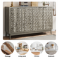 Algherohein Sideboard Buffet Cabinet with Storage,Cabinet with Doors and Adjustable Shelves