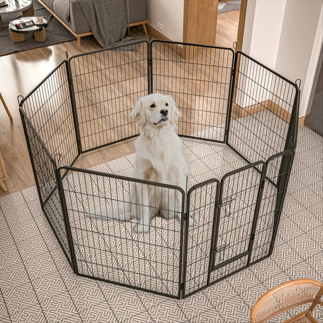 Smart FENDEE Dog Playpen Heavy Duty Pet Fence Metal Exercise Pens Outdoor