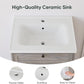 Smart FENDEE 22.83" Bathroom Vanity with Sink, Storage Cabinet with Barn Door & Drawer, Grey