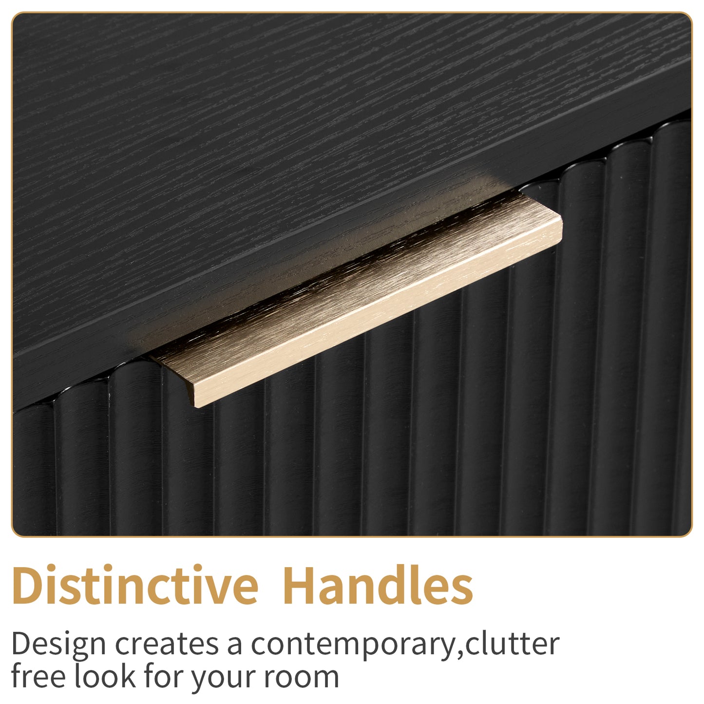 Algherohein Small Dresser with Drawer, Dressers for Bedroom,Fluted Design