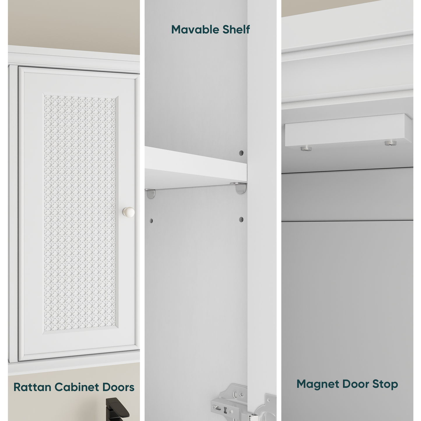Smuxee Bathroom Storage with Bathroom Shelf