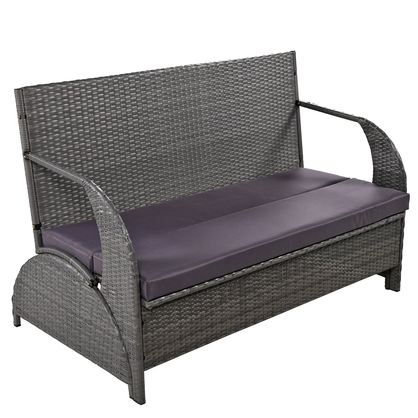 Algherohein Versatile Outdoor Couch,Loveseat Sofa or 4 Outdoor Seating and Table