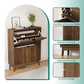 Semiocthome 31.5" Modern Shoe Cabinet, Shoe Storage Cabinet with 2 Flip Drawers for Entryway, Walnut