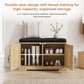 Algherohein Entryway Shoe Bench with Closed Storage Cabinet, Padded Seat Shoe Organizer Bench for Hallway
