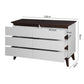 Algherohein Chest of Drawers White Dressers for Bedroom