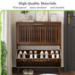 Smuxee Modern Shoe Cabinet with Closet Storage Flip Drawers,Shoe Storage Cabinet for Entryway,Walnut