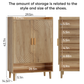 Semiocthome 6-Tier Shoe Cabinet with Line Groove Design and Adjustable Shelves for Entryway, Natural