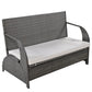 Algherohein Versatile Outdoor Couch,Loveseat Sofa or 4 Outdoor Seating and Table