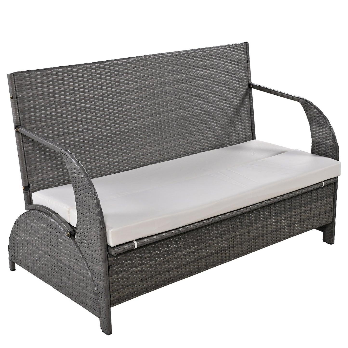 Algherohein Versatile Outdoor Couch,Loveseat Sofa or 4 Outdoor Seating and Table