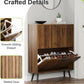 Smart FENDEE Shoe Cabinet with 2 Flip Drawers Freestanding Shoe Storage Cabinet for Entryway