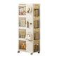 Algherohein Storage Bookcase with Wheels,Living Room or Kitchen Cart Cabinets