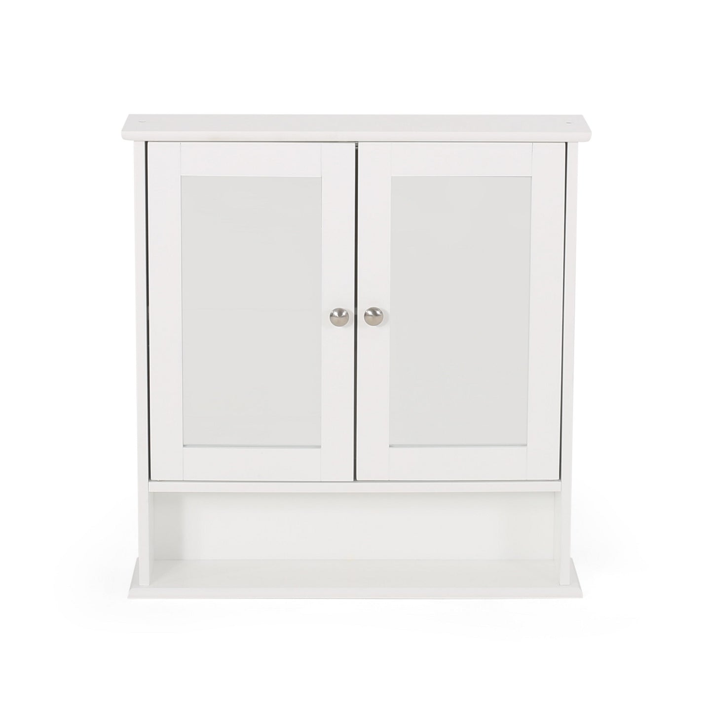 Smuxee Bathroom Cabinet over The Toilet Storage,Medicine Cabinet with Mirror Door,White