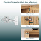Semiocthome Sideboards and Buffets with 4 Doors and Adjustable Shelve,Coffee Bar for Kitchen, Natural