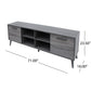 Algherohein Wood 70 Inch TV Stand with 4 Shelves and doors,Storage TV cabinet entertainment center