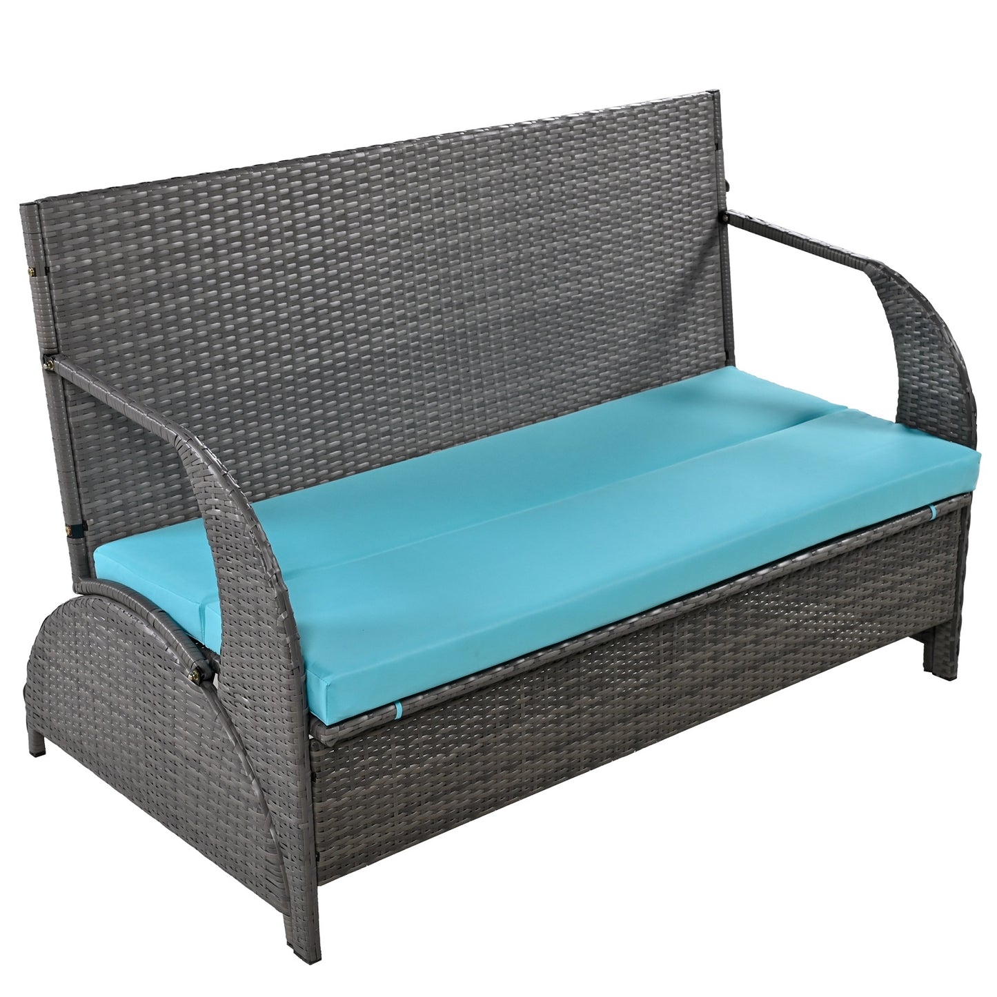 Algherohein Versatile Outdoor Couch,Loveseat Sofa or 4 Outdoor Seating and Table