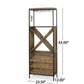 Algherohein Wine Rack with 3-Tiers Wine Storage Shelves and Glass Holders,Wine Bar Cabinet
