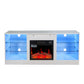Algherohein Fireplace TV Stand for 65 inch TV,57.8in L Electric Fireplace Entertainment Center