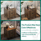 Semiocthome Mid Century Nightstand with 2 Drawers,Bedside Table for Bedroom,Walnut,Adult