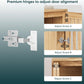 Semiocthome Sideboards and Buffets with 2 Doors and Adjustable Shelve,Coffee Bar for Kitchen, Natural