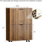 Smart FENDEE Shoe Cabinet with 2 Flip Drawers Slim Shoe Storage Cabinet, Entryway, Walnut, 23.6 in