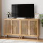 Semiocthome Sideboards and Buffets with 2 Doors and Adjustable Shelve,Coffee Bar for Kitchen, Natural