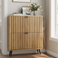 Smart FENDEE Shoe Cabinet with 2 Flip Drawers Freestanding Shoe Storage Cabinet, Entryway, Natural