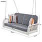 Algherohein 2-3 Seat Outside Porch Swing Set for Adults,Patio Garden Swing Hanging Chair