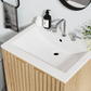 Smuxee Bathroom Vanity with Sink, Freestanding Wood Bathroom Storage Cabinet with Drawer & Doors
