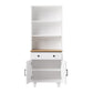 Algherohein Farmhouse Storage Cabinet,Kitchen Cabinets with Bookshelf,Drawer,Adjustable Shelf