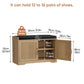 Algherohein Entryway Shoe Bench with Closed Storage Cabinet, Padded Seat Shoe Organizer Bench for Hallway