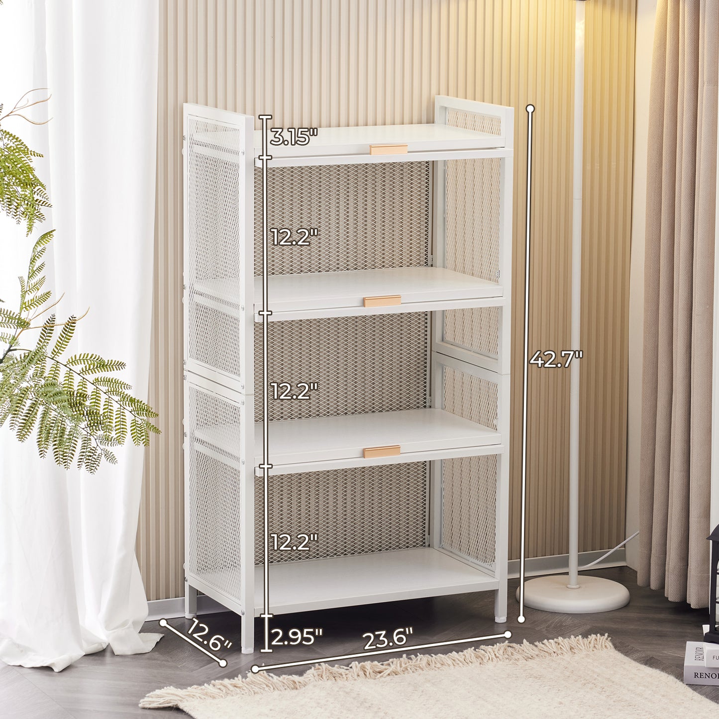 Algherohein Modern Storage Cube Book Shelf