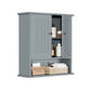 Smuxee Bathroom Storage Cabinets with Doors and Shelves,Towel Bar,over the Toilet Storage