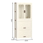Algherohein Foldable Wardrobe Closet with 10 Clothes Rack and Rod,Closet Organizers and Storage