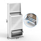 Algherohein Shoe Storage Cabinet with Mirrors,3 Srawers Shoe Rack for Entryway,White