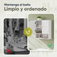 Smuxee Bathroom Wall Storage Cabinets with Door and Open Shelves,over The Toilet Storage,White Small